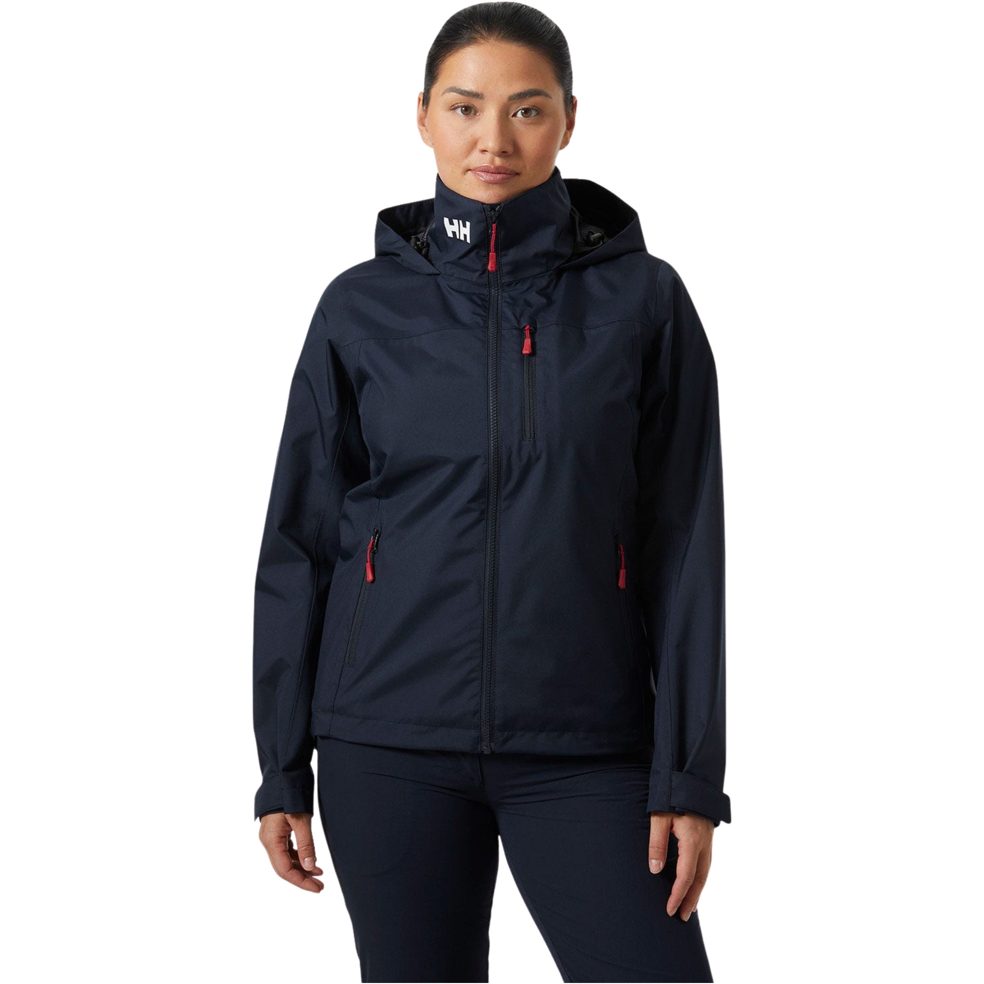 2026 Helly Hansen Womens Crew Hooded Sailing Jacket 2.0 34448 - Navy